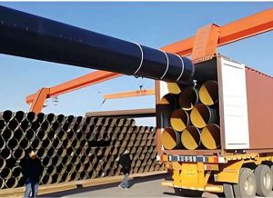 API 5L X52 Line Pipe Loading
