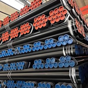 High-strength ASTM A53 Gr B seamless steel pipe with smooth surface finish