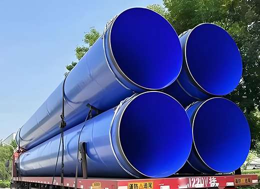 Epoxy-coated steel pipe transportation