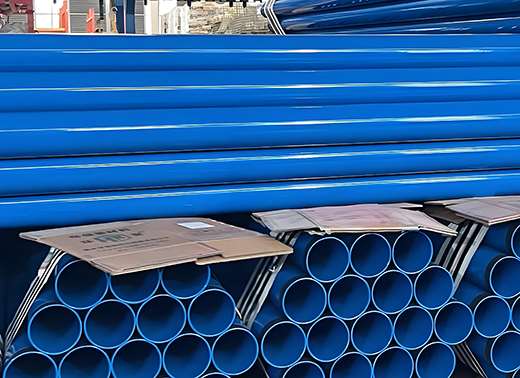 Finished epoxy coated steel pipes