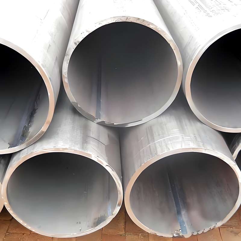 Large diameter LSAW carbon steel structural pipe for piling and bridge construction.