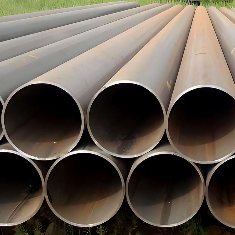 Longitudinal submerged arc welded (LSAW) steel pipe with heavy wall thickness and high-quality weld seam.